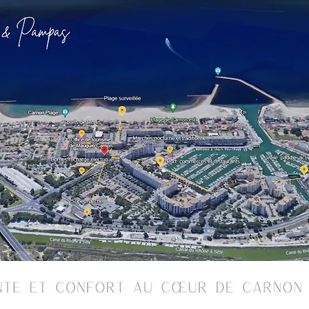 Sable & Pampas - Meuble De Tourisme 5 Etoiles - Vue Panoramique & Terrasse - Climatisation - A 200m Apartament