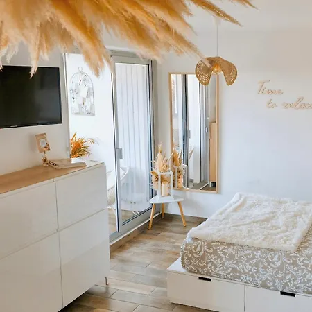 Sable & Pampas - Meuble De Tourisme 5 Etoiles - Vue Panoramique & Terrasse - Climatisation - A 200m Apartment *