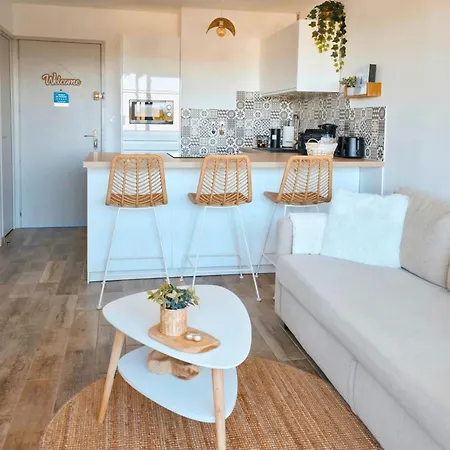 Sable & Pampas - Meuble De Tourisme 5 Etoiles - Vue Panoramique & Terrasse - Climatisation - A 200m * Carnon-Plage